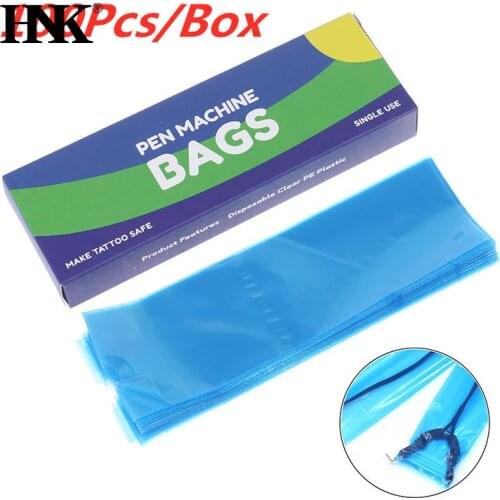 100Pcs Tattoo Disposable Cover Tattoo Machine Clip Cord Sleeve Bag Storage Pouch