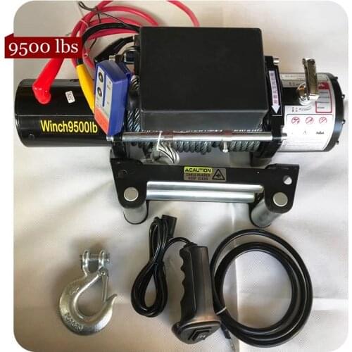 12V 24V vehicle self-rescue off-road winch off-road vehicle winch electric winch for vehicle crane 9500 lbs