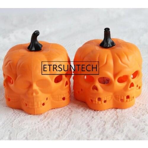120pcs Halloween Tealights Pumpkin Skull Colorful Candle Lights Pumpkin LED Lights Decor For Halloween Party