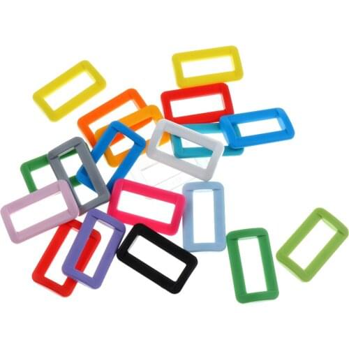 20pcs Assorted Color KAM Resin Loop Slide Buckles for Webbing Bag Strap 20mm 25mm