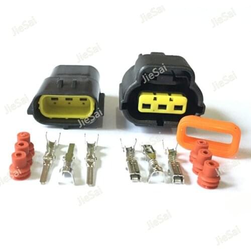 3 Pin 1JZ-GTE 2JZ-GTE TPS Throttle Sensor Connector Plug For Toyota 174357-2/368523-1 174359-2 Brake Fluid Level Sensor Plug