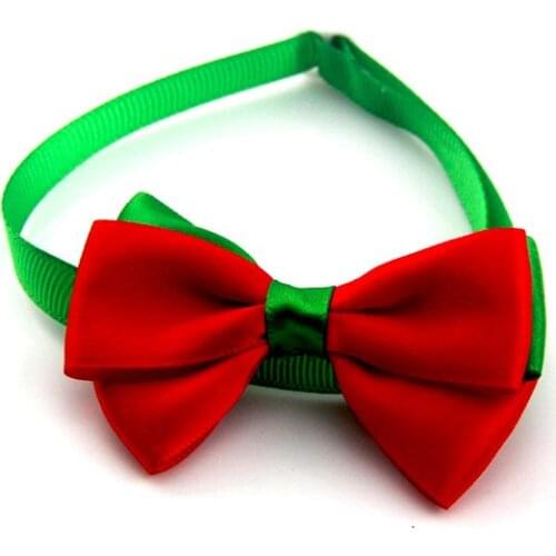 300PCS / LOT Christmas Series Pet Bow Tie Handmade Ornaments Collar Dog Bow Tie Cat Dog Grooming Accessories