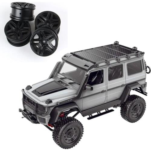 4pcs/set Metal Wheel Hub Tire Skin Assembly for MN 86 RC Climbing Car Accessories