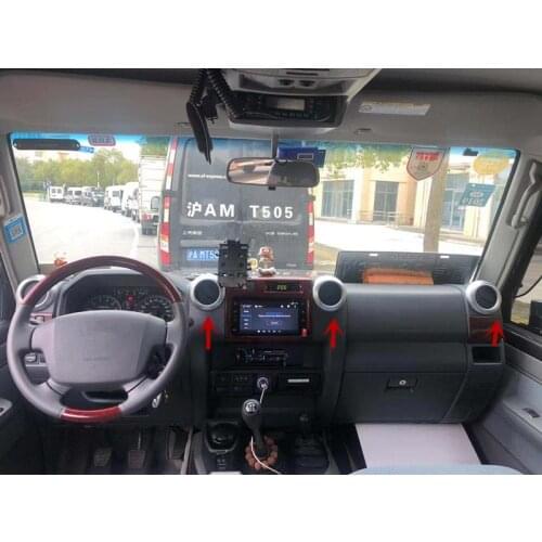 Accessories ABS Front Air Outlet Decoraction Rings Stickers For Toyota Land Cruiser J70 LC71 LC76 LC77 LC79 LC70 Car styling
