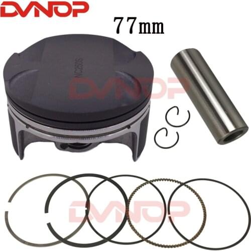 Zongshen NC250 motorcycle Cylinder accessories NC 250 XZ250R T6 ZS177MM Engine piston ring Piston diameter 77mm pin 16mm