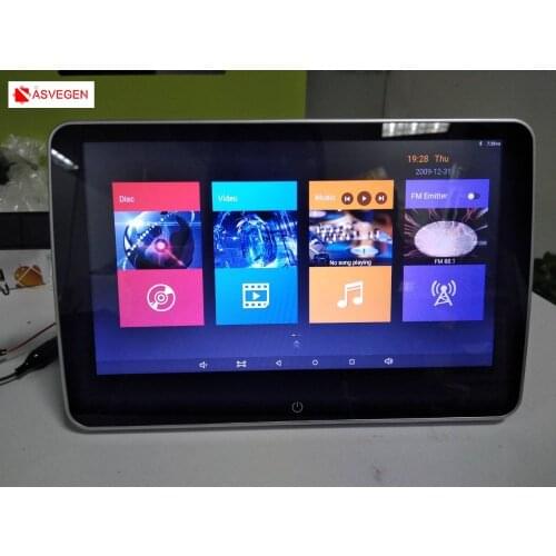 Asvegen New 10" HD Digital LCD Screen Car Headrest Monitor DVD USB SD Player IR/SPK with Remote Controller Remote Mount Bracket