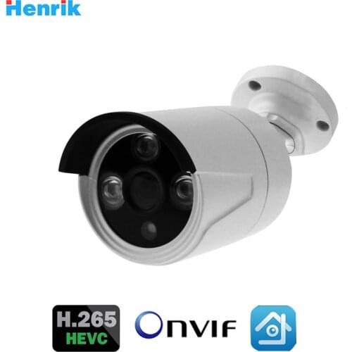 Bullet IP Camera 5MP 2592x1944P Infrared Security Audio Recording Outdoor Metal Security Surveillance POE