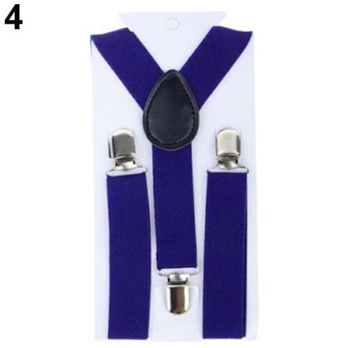 Bluelans Lovely Kids Adjustable Clip-On Braces Boys Girls Y-Back Suspender Child Elastic