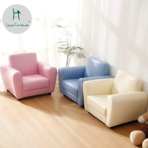 Louis Fashion Children Sofas Modern Compact Girl Princess Cute Cartoon Korean Mini Lazy Seat