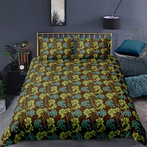 3D Duvet Cover Sets Bedding Sets Bedding Bag Pillow Shams King Queen Full Double Size Yellow Flowers Blue Flowers Home Texitle