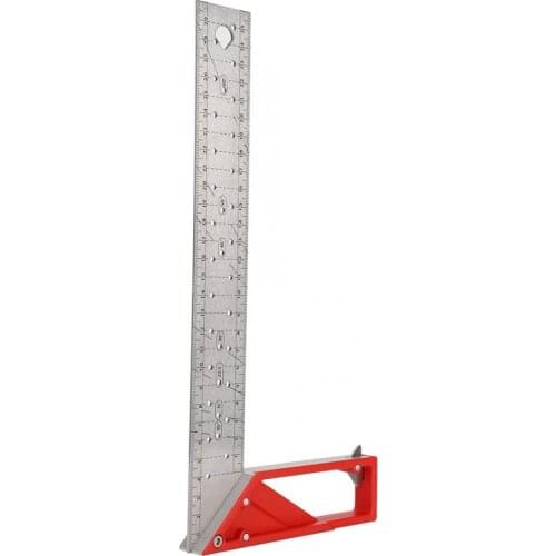 Carpenter Tools 30cm Stainless Steel Right Angle Ruler 45/90 Woodworking Try Square for Multiple Purposes measuring tools