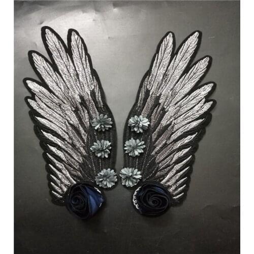 Wingflower rhinestone bead crystal sequins patches applique decoration sewing on patch Clothing accessories Apparel