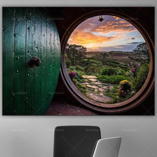 New Zealand Hobbiton Village Ptrint Poster Wall Art Home Decoration Art Living Room Printing Wall Decoration Room Poster Office