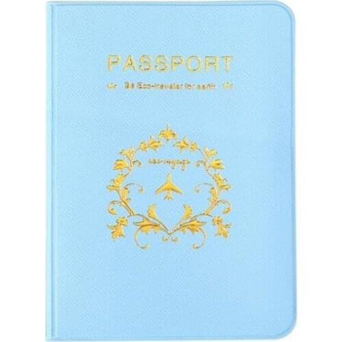 Cute Casual PU Leather Passport Covers Travel Accessories ID Bank Credit Card Bag Men Women Passport Business Holder wallet Case