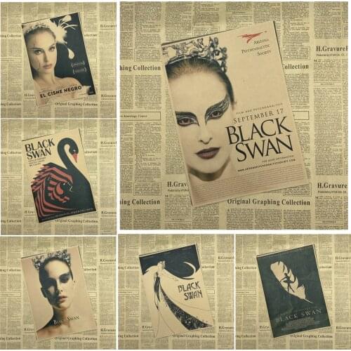 Black Swan Classic Movie Kraft Paper Poster Bar Cafe Living Room Dining room Wall