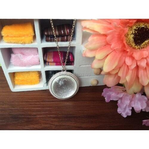 15sets silver plated Pendant Tray plus Glass maching Dome Inserts plus one kit size glaze- 25mm(1 Inch) with 60cm chain necklace