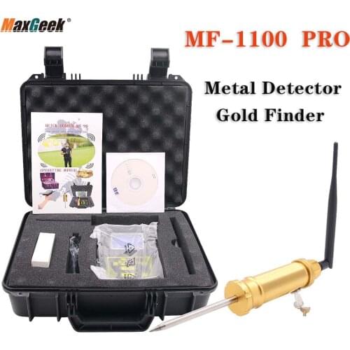 Maxgeek Professional MF-1100PRO Gold Finder Metal Detector Underground Long Range Gold Metal Detector with Filter