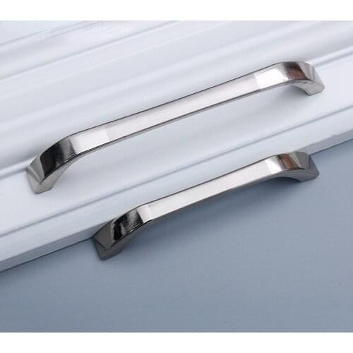 Manufacturers Wholesale Modern Minimalist European Double White Handle Aluminum Drawer Wardrobe Cabinet Furniture Hardware Door