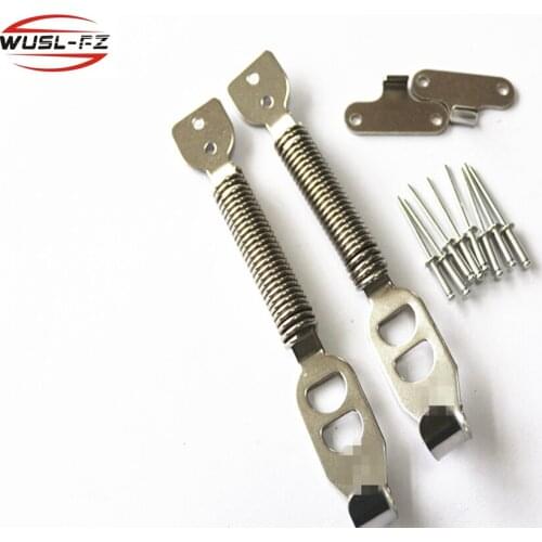 Trunk spring hook Quick Release Fasteners are ideal for front bumpers, rear bumpers, and trunk / hatch lids Spring Pin Kit