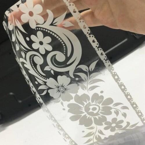 PVC Lace Pattern Wallpaper Border Sticker Pretty Waist Line Wall Sticker Waterproof Self Adhesive Wallpaper Border Home Decor