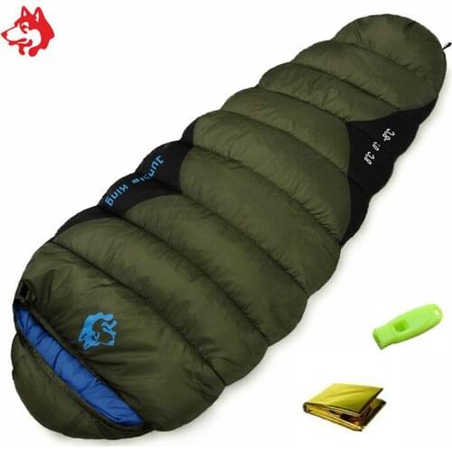 Camping Sleeping Bag Adult Mummy Type Splicing Portable Outdoor Ultralight Sleeping Bag Spring Autumn Camping Traveling Hiking