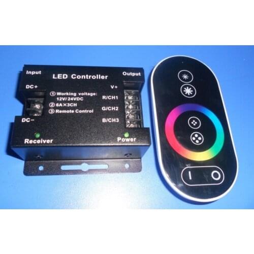 Led rgb touch controller,DC12-24V input, max 6A*3channel output