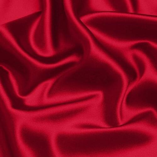 Thin Chinese Mulberry Silk Pure Real Crepe Fabric for Cheongsam Dress Skirt Diy Natural Fabrics Half A Meter Brocade Red