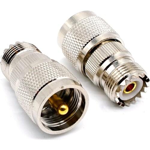 UHF PL259 Male Plug To SO239 Female Jack RF Coaxial Adapter Connector