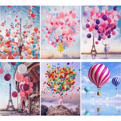 Balloon 5D Diamond Painting Full Round or Square Rhinestone Mosaic Diamante Embroidery Cross Stitch Wall Art Home Best Gift