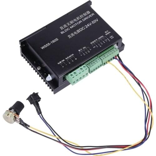 WS55-180S DC Motor Driver 24V-50V CNC Brushless Spindle Motor Motor Driver Controller