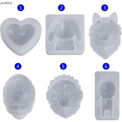 Animal Bear Lion Rabbit Baby Epoxy Resin Molds DIY Jewelry Making Cake Fondant Chocolate Decoration Doll Gifts Handmade Crafts