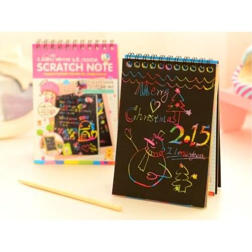 1pcs/set Magic Rainbow Drawing Board Paper Colorful Scratch Art Paper Card Set Kids learning Drawing Education Toy