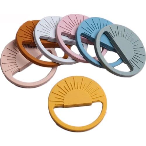 1Pc New Sun Shape Silicone Baby Teether BPA Free Tiny Rod DIY Teething Necklace Baby Shower Nursing Gifts for Kids