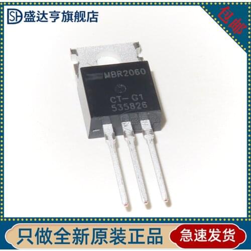 10Pcs/Lot MBR2060CT-G1 MARKING:MBR2060 TO-220 SCHOTTKY DIODE 10A 60V