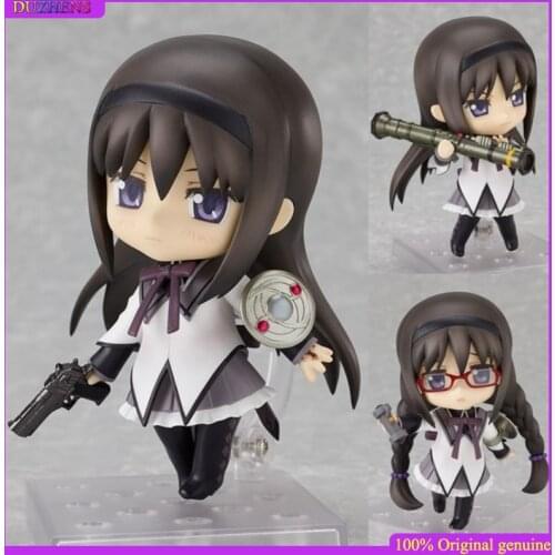 100% Original:Puella Magi Madoka Magica Akemi Homura 182 Q version figma Action Figure Anime Figure Model Toys Figure Doll Gift