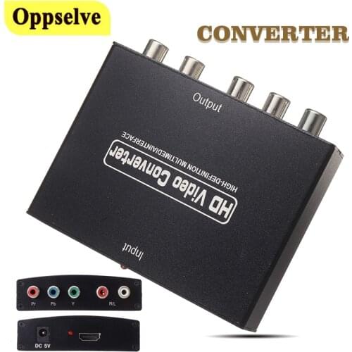 1080P HDMI-compatible to YPBPR Component R/L Audio Adapter for TV Set-Top Box Multimedia Computer Accessories HD Video Converter