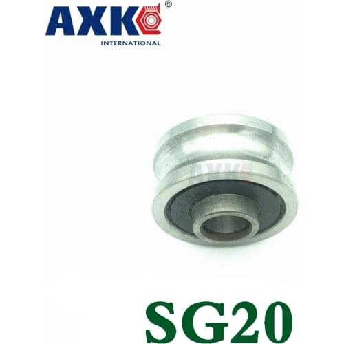 5pcs Sg20 U Groove Bearing 6mmx24mmx11mm Double Row Sealed Ball Bearing For 8mm Linear Guide Rail Sg6rs Sg20rs