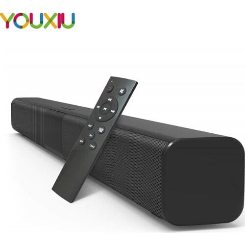 50W TV Soundbar Wired and Wireless Bluetooth 5.0 Speaker Home Theater Stereo Sound Bar Built-in Subwoofers with Remote Control
