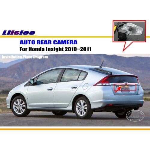 Car Rearview Camera For Honda Insight 2010-2011 Rear View Back Up Park Camera HD CCD RCA NTST PAL License Plate Light CAM
