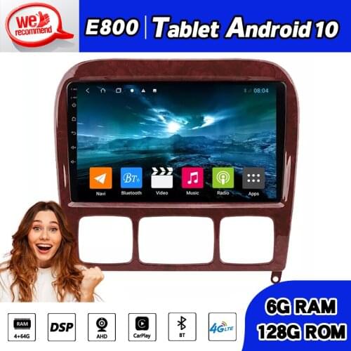 6GB Ram Car Radio For Mercedes Benz S Class W220 S280 S320 S350 S400 S430 S500 S600 S55 GPS NAVIGATION Tablet Android 10