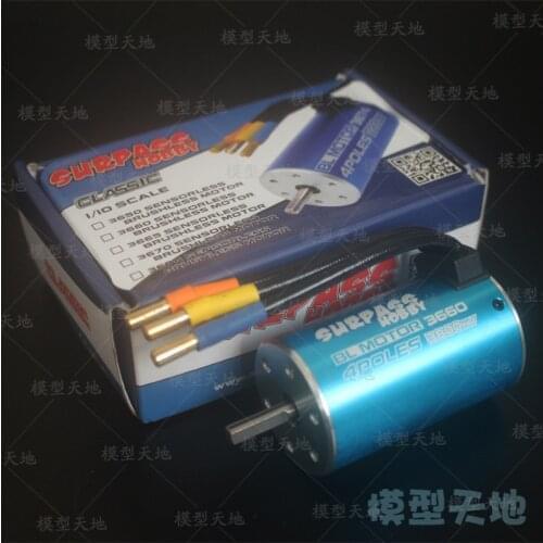 4-Poles 3660 3300KV brushless sensorless motor For RC 1/8 1/10 Car 94123 94111 violent motor Perfect for 60A 80A 100A 120A