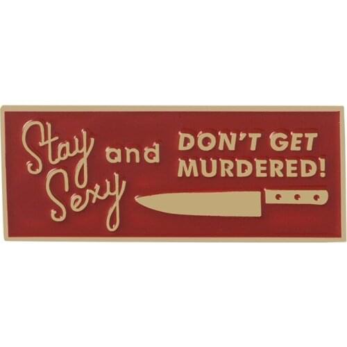 Red Dagger Brooch For Backpacks Shirt Lapel Alloy Enamel Pins Broche for Women Badge Pines Metal Brooches Jewelry Accessories