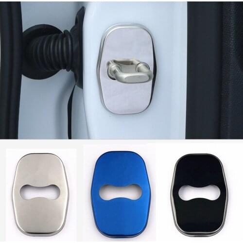 Door Lock Stainless Steel Plastic Cover case for 2012-2017 Peugeot 307 peugeot 206 308 207 406 408 301 2008
