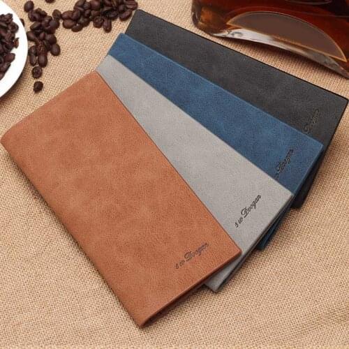 Men Long Wallets Purse Storage Bag PU Vintage Ultra-thin Soft Durable For Coin Money Cards New