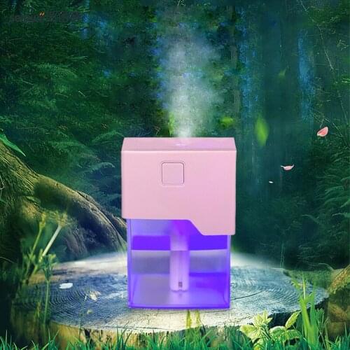 ELOOLE 220ML Mini Air Humidifier USB Car Humidification Aromatherapy Diffusion Nanometer Spray With Night Light For Home car