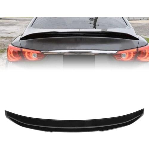 Glossy Black for PSM Style Duckbill Trunk Lid Spoiler Wing Fit for Infiniti Q50 2014 2015 2019 2020 Car style