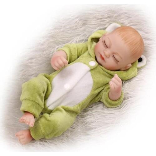 Kawaii 100 reborn babies Silicone Vinyl mini Doll Reborn Sleeping Girl boy fashion dolls children birthday gift