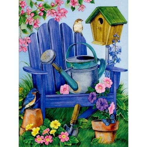 Kexinzu DIY Diamond Embroidery Diamond Painting Flower Pot Bird Nest Tool Mosaic Full Diamond Painting Cross Stitch gift