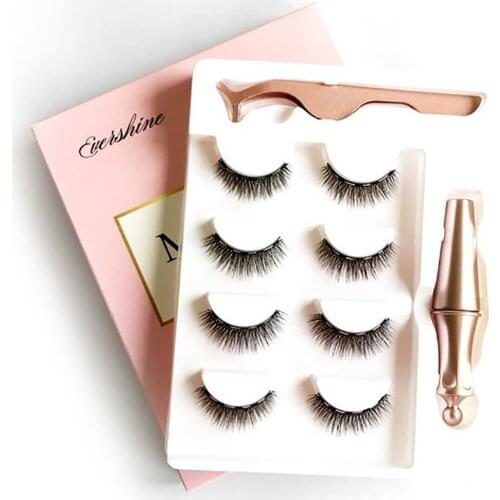 Magnetic Eyeliner Five Magnet Eyelash Set Assembly Tweezers Four Pairs Magnetic Fake Eyelash Magnet Eyelash Set