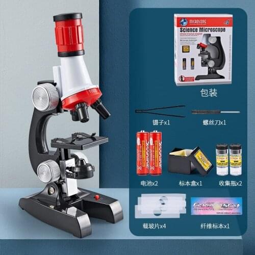 Physics Children Junior High School Microscope 1200 Times Biological Science Equipment Experiment Simulation Set